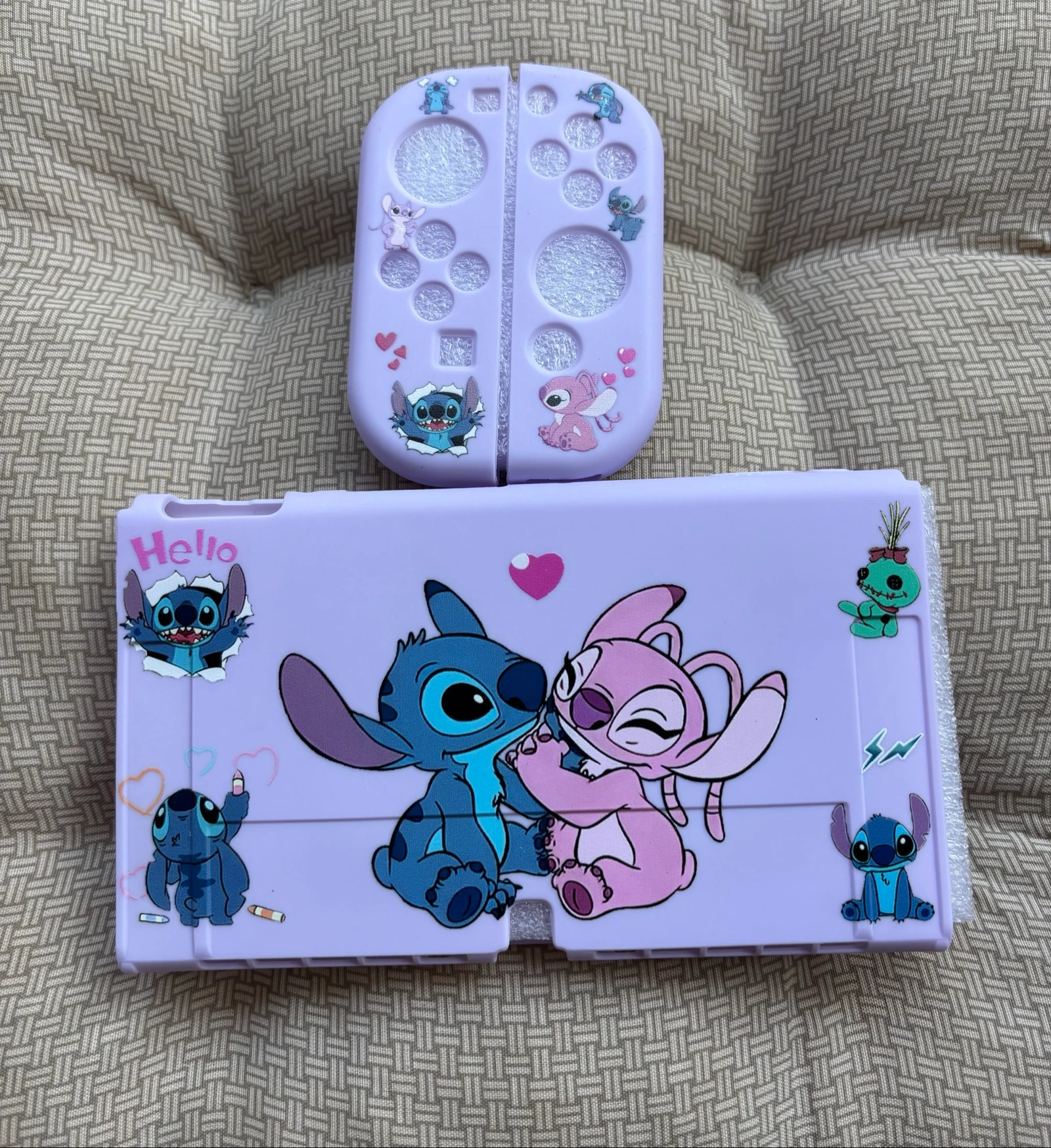 Coque de protection Nintendo switch oled Stitch Angel Disney 